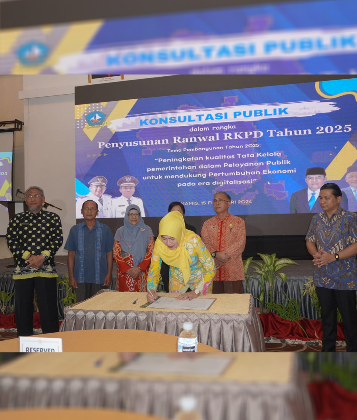 KEPALA BAPPEDA PROV. KEPRI MENGHADIRI, ACARA KONSULTASI PUBLIK RANCANGAN AWAL RKPD KABUPATEN BINTAN TAHUN 2025