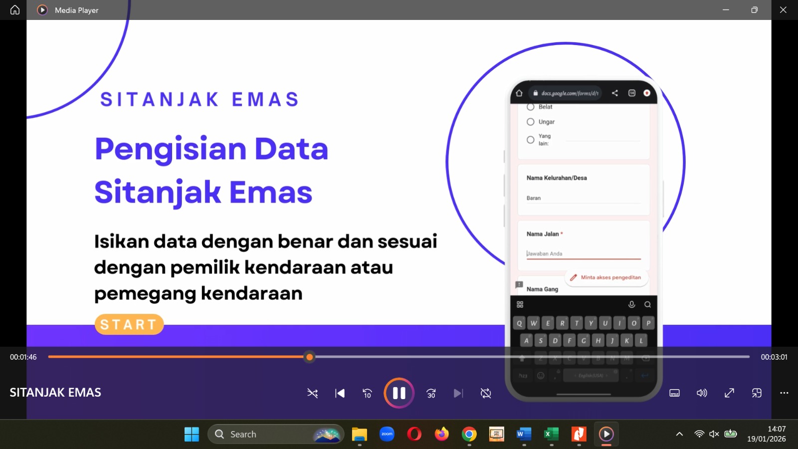 SI TANJAK EMAS 
(Sistem Informasi Pendataan Pajak ke Masyarakat)