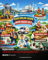 Rapat pembahasan Rancangan Akhir Rencana Kerja Pemerintah Daerah (RKPD) Tahun 2027